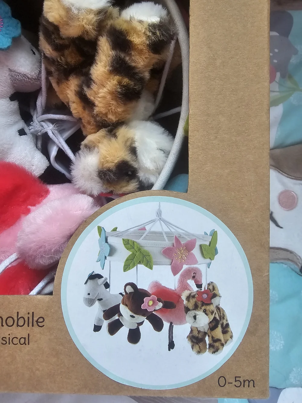 Levtex Baby Musical Crib Mobile - Jungle / Safari Animals